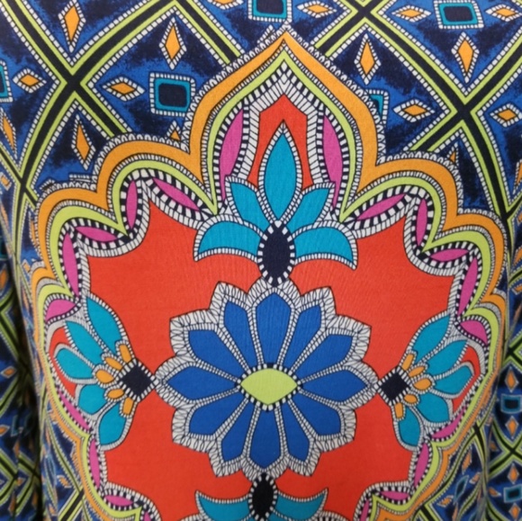 ⬇️Laundry by Shelli Segal Floral Scarf Print Dress - Picture 2 of 5